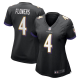 Women's Baltimore Ravens #4 Zay Flowers Nike Black Team Limited Jersey