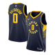 Men's Unisex Indiana Pacers #0 Tyrese Haliburton Nike Navy Icon Edition Swingman Jersey