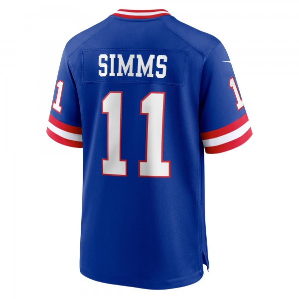 Men's New York Giants Phil Simms Nike Royal Classic Retired Player Game Jersey