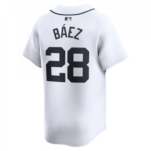 Men's Detroit Tigers Javier Baez Nike White Home Limited Player Jersey