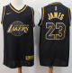 Los Angeles Lakers #23 LeBron James Black/Gold NBA Swingman Limited Edition Jersey