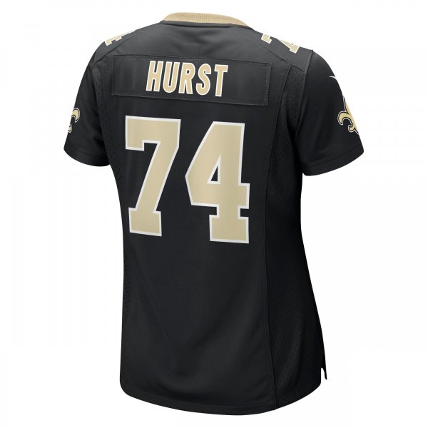 Women's New Orleans Saints James Hurst Nike Black Game Jersey