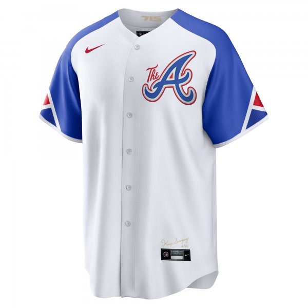 Men's Atlanta Braves  Nike White 2023 City Connect Replica Jersey