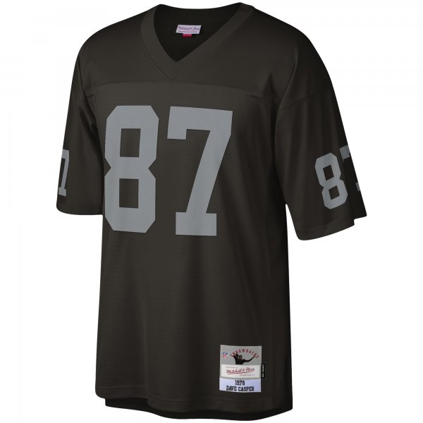 Men's Las Vegas Raiders Dave Casper Mitchell & Ness Black Legacy Replica Jersey