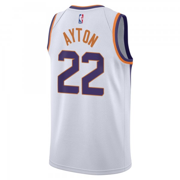 Youth Phoenix Suns Deandre Ayton Nike White Swingman Jersey - Association Edition