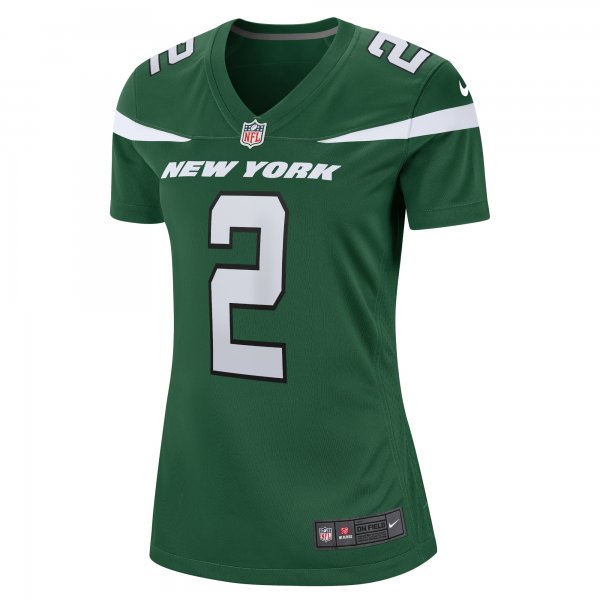 Women's New York Jets Zach Wilson Nike Green Player Jersey