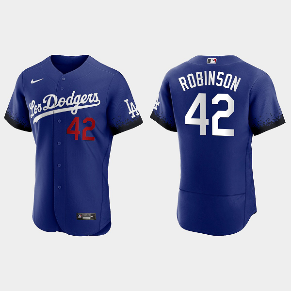 Jackie Robinson Los Angeles Dodgers 2021 City Connect Jersey - Royal