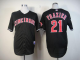 Cincinnati Reds #21 Todd Frazier Black Stitched MLB Jersey