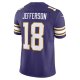 Men's Minnesota Vikings Justin Jefferson Nike Purple Vapor F.U.S.E. Limited Jersey