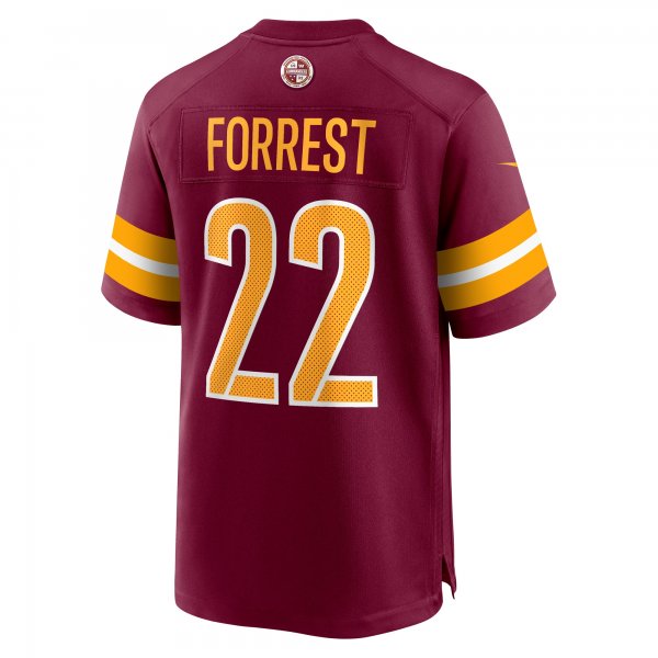 Men's Washington Commanders Darrick Forrest Nike Burgundy Game Player Jersey