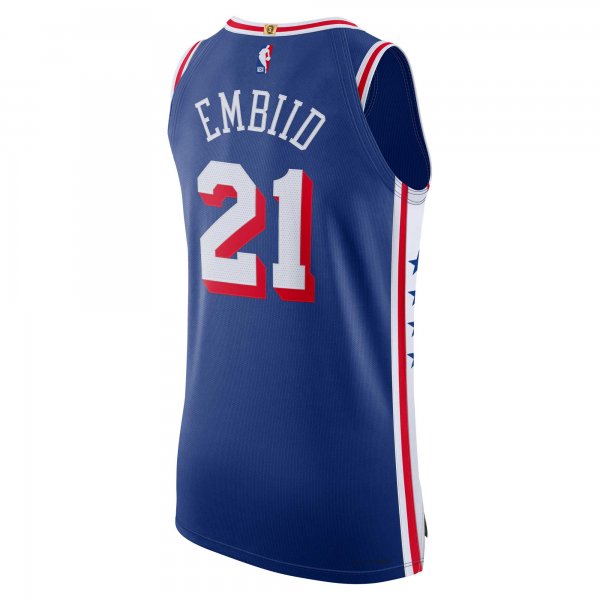 Men's Philadelphia 76ers Joel Embiid Nike Royal Jersey - Icon Edition