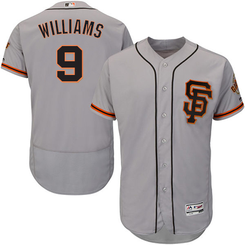 Men's San Francisco Giants #9 Matt Williams Grey Flexbase Collection Road 2 Stitched MLB Jersey