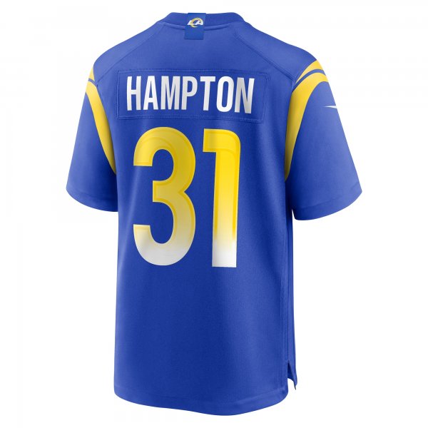 Men's Los Angeles Rams Nick Hampton Nike Royal Home Game Jersey