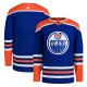 Men's Edmonton Oilers adidas Royal Home Primegreen Blank Jersey