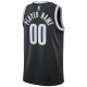 Men's Brooklyn Nets Nike Black 2020/21 Swingman Custom Jersey - Icon Edition