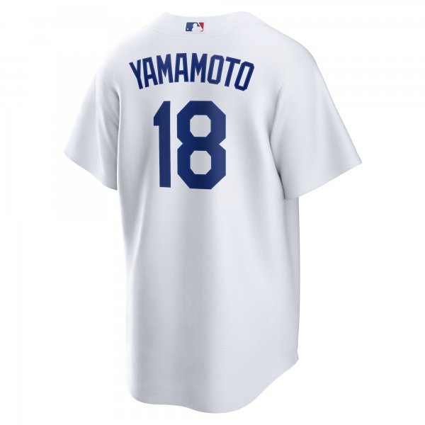 Men's Los Angeles Dodgers Yoshinobu Yamamoto Nike White Home Replica Player Jersey