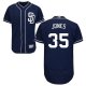 San Diego Padres #35 Randy Jones Navy Blue Flexbase Collection Stitched MLB Jersey