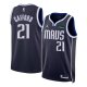 Men's Dallas Mavericks #21 Daniel Gafford Jordan Statement Edition Navy Swingman NBA Jersey