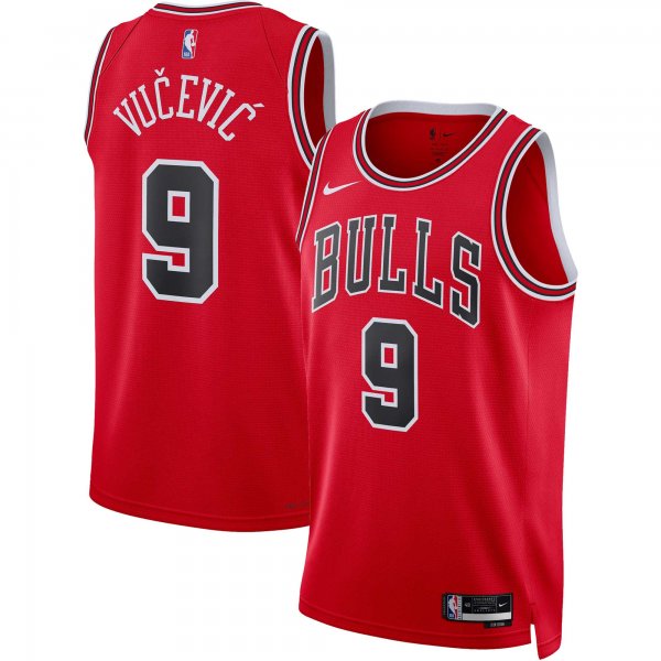 Unisex Chicago Bulls Nikola Vucevic Nike Red Swingman Jersey - Icon Edition