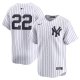 Men's New York Yankees #22 Juan Soto Nike White Home Limited Jersey