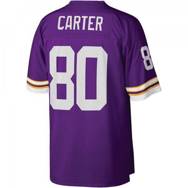 Men's Minnesota Vikings Cris Carter Mitchell & Ness Purple Legacy Replica Jersey