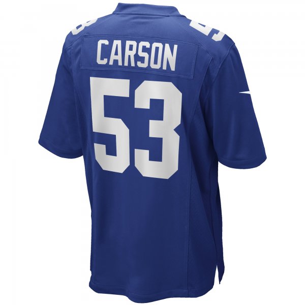 Men's New York Giants Harry Carson Nike Royal Game Retired Player Jersey