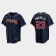 Men's Atlanta Braves #23 Michael Harris II Cool Base Alternate MLB Jersey - Navy