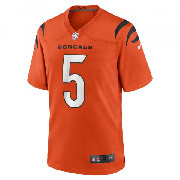 Men's Cincinnati Bengals Tee Higgins Nike Orange Alternate Game Player Jersey