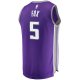 Youth Sacramento Kings De'Aaron Fox Fanatics Purple Fast Break Player Jersey - Icon Edition