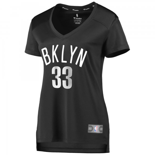 Women's Brooklyn Nets Nicolas Claxton Fanatics Charcoal Fast Break Player Jersey - Statement Edition