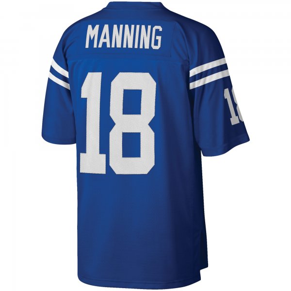 Men's Indianapolis Colts Peyton Manning Mitchell & Ness Royal Big & Tall 1998 Retired Player Replica Jersey