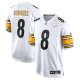 Youth Pittsburgh Steelers #8 Aaron Rodgers Nike White Game Jersey
