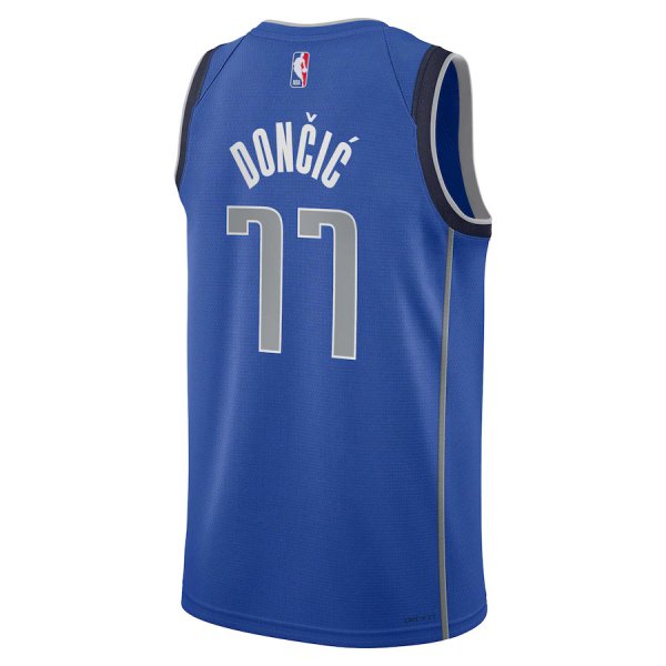 Youth Dallas Mavericks Luka DonÃÂiÃÂ Nike Blue Swingman Jersey - Icon Edition