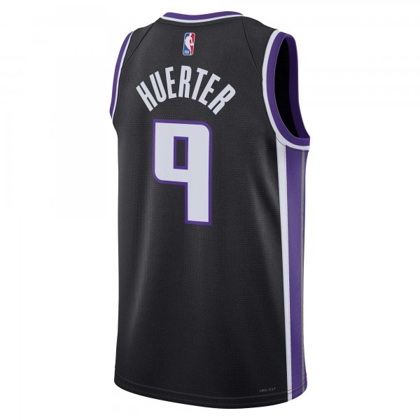 Unisex Sacramento Kings Kevin Huerter Nike Black Swingman Jersey - Icon Edition