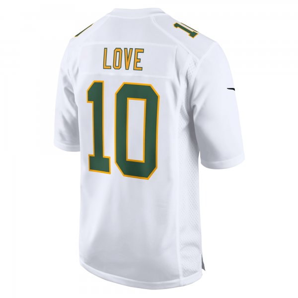 Men's Green Bay Packers Jordan Love Nike White Fashion Game Jersey