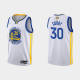 Men's Golden State Warriors White 2022 NBA Finals #30 Stephen Curry Association Jersey