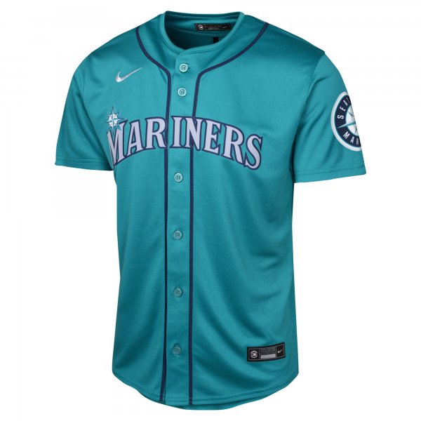 Youth Seattle Mariners Nike Aqua Alternate Limited Jersey