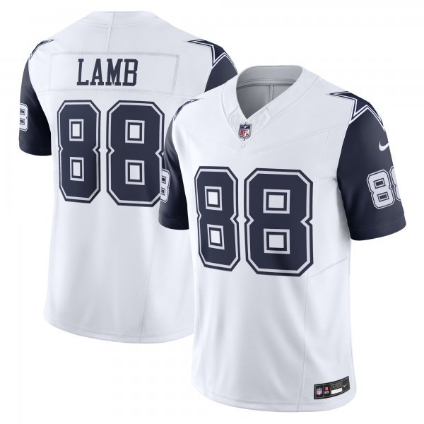 Men's Dallas Cowboys CeeDee Lamb Nike White Vapor F.U.S.E. Limited Jersey