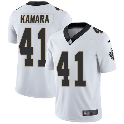 Nike New Orleans Saints #41 Alvin Kamara White Youth Stitched NFL Vapor Untouchable Limited Jersey