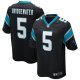 Men's Carolina Panthers Teddy Bridgewater Nike Black Game Player Jersey