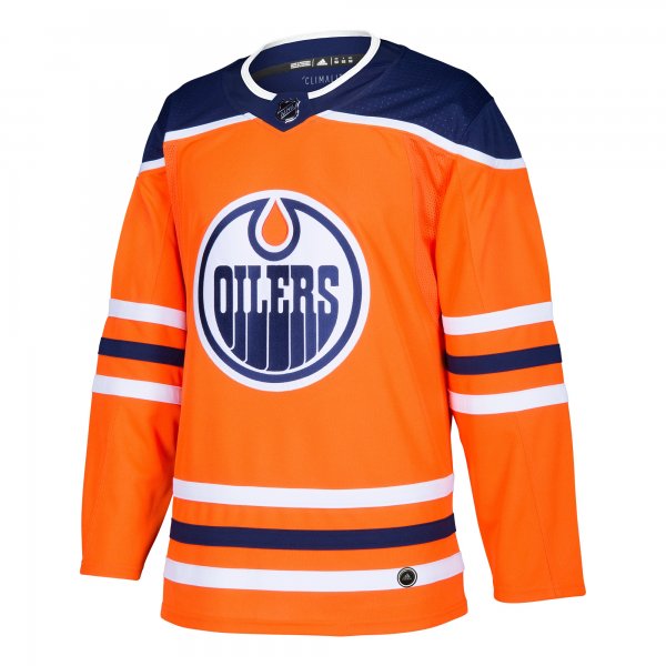 Men's Edmonton Oilers adidas Orange Home Blank Jersey