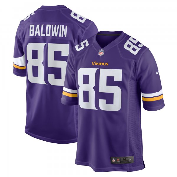 Men's Minnesota Vikings Daylen Baldwin Nike  Purple  Game Jersey