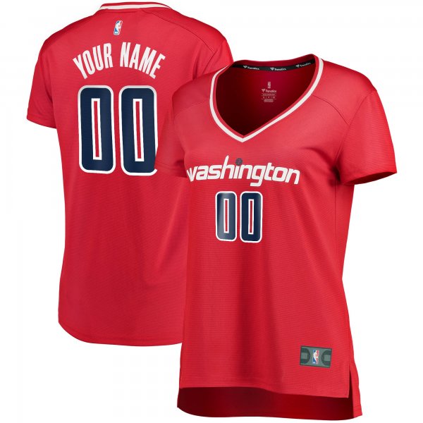 Women's Washington Wizards Fanatics Red Fast Break Custom Jersey - Icon Edition