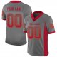 Men's Custom Gray Red-Orange Mesh Drift Fashion Football Jersey