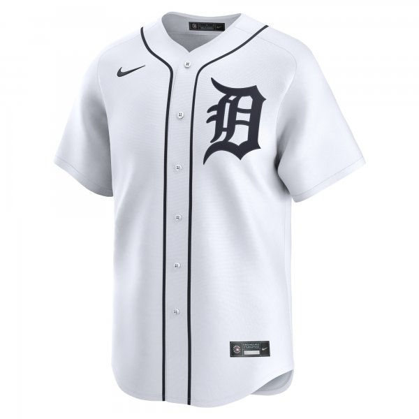 Men's Detroit Tigers Jake Rogers Nike White Home Limited Player Jersey