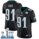 Men's Nike NFL Philadelphia Eagles #91 Fletcher Cox Limited Alternate Black Vapor Untouchable Super Bowl LII Jersey