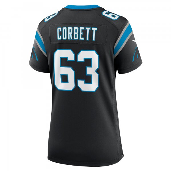 Women's Carolina Panthers Austin Corbett Nike Black Team Game Jersey