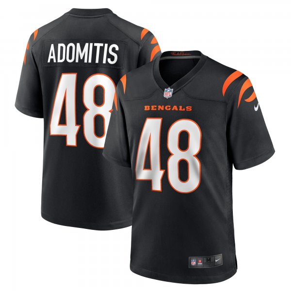 Men's Cincinnati Bengals Cal Adomitis Nike Black Game Player Jersey