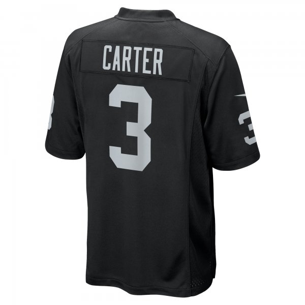 Men's Las Vegas Raiders DeAndre Carter Nike Black Game Player Jersey