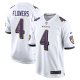 Men's Baltimore Ravens Zay Flowers Nike  White  Game Jersey